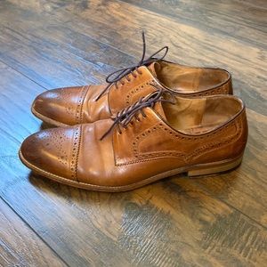 Tan Cap Toe Oxfords
